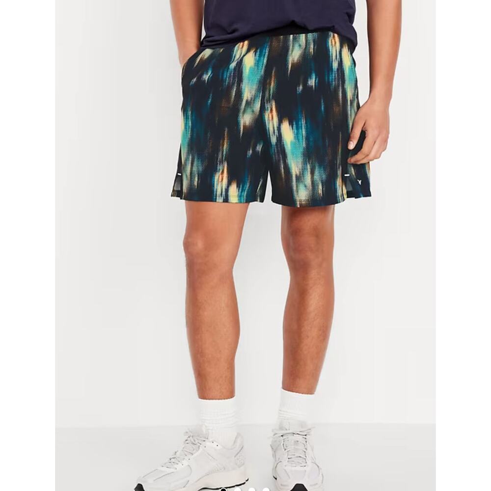 NWT Old Navy Performance Vent Run Shorts Activewear Abstract‎ Men's Sz XXL